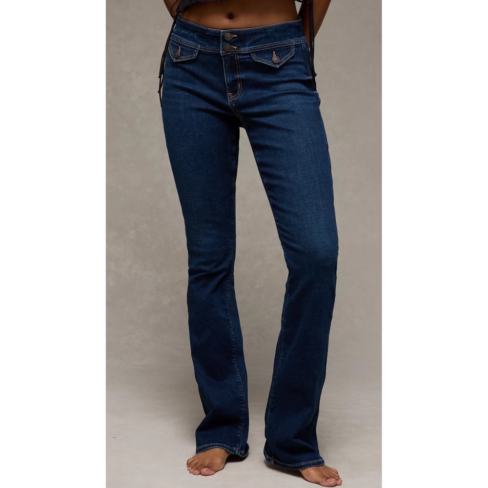 American‎ Eagle Kick Boot Jeans Dark Indigo 2 Regular New With Tags